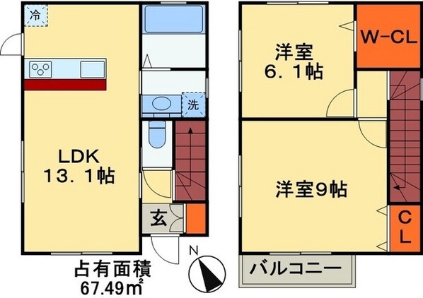 ピエニコティーの物件間取画像